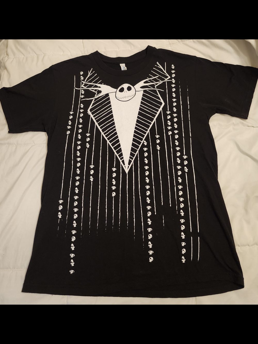 Black Jack Skellington Graphic Short Sleeve Tee - Men